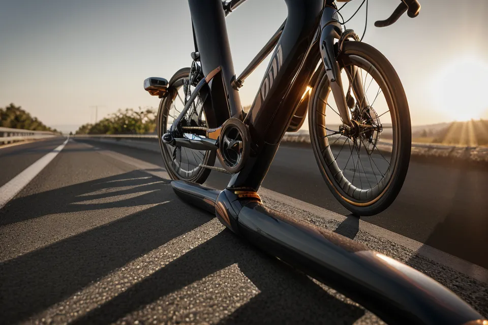 Checking a bike speedometer through the lower part of progressive lenses while cycling