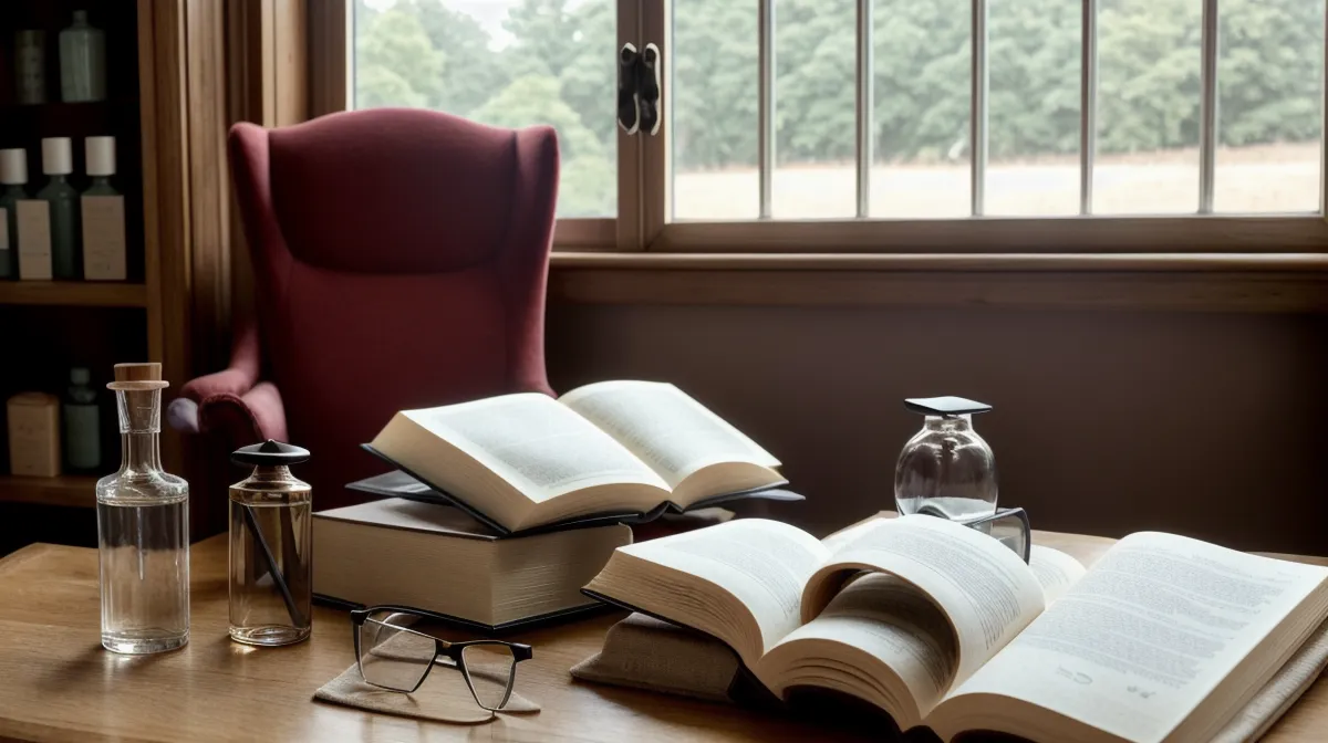Eye health snacks for aging vision arranged on a table for a retired teacher's reading session